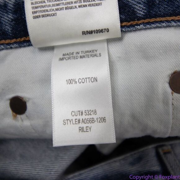 NEW AGOLDE Riley High Rise Cropped Straight Fit Jeans in Emulsion wash, 31 - Picture 10 of 11